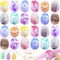 24 Pack Easter Sidewalk Chalk Easter Eggs Fillers 12 Colors Easter Basket Stuffers Colorful Egg Chalk for Outdoor Toddler Kids Gifts Hunt Party Favor Classroom School Chalkboard Playground Drawing